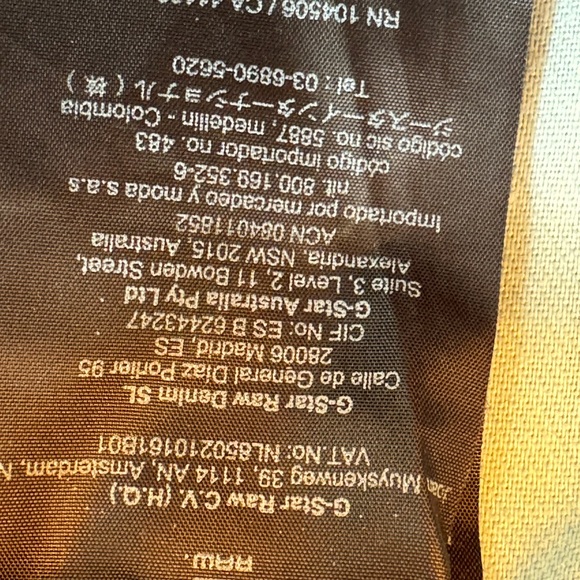 Nice GStar RAW unisex jeans  Size 28 length 32 - Picture 11 of 11